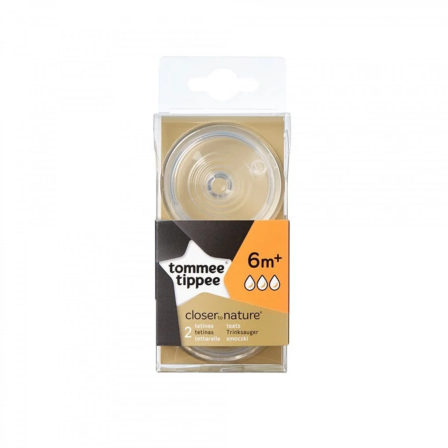 Tommee Tippee Tetina Cu Flux Rapid, 2 Tetine