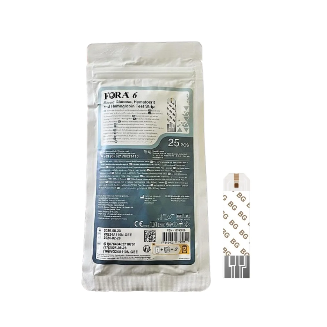 Teste 6 Glicemie, Hematocrit, Hemoglobina Plic, 25 Bucăți, Fora