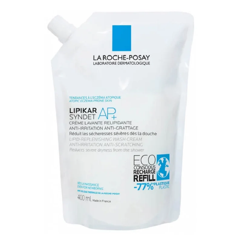 Rezerva Eco Crema De Spalare Anti-Iritatii Pentru Piele Sensibila Lipikar Syndet Ap+, 400 Ml, La Roche-Posay