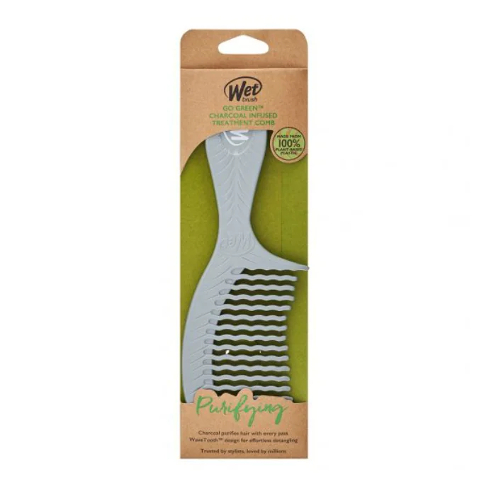 Pieptene Pentru Par Infuzat Cu Cărbune Go Green, Wet Brush