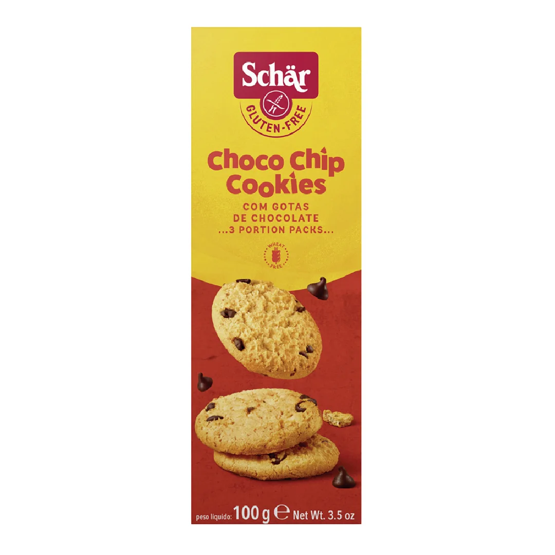 Biscuiți Cu Fulgi De Ciocolată Fără Gluten Choco Chip, 100G, Dr. Schar