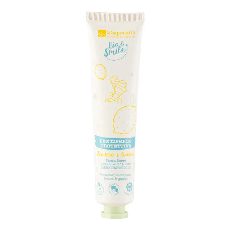 Pasta De Dinți Protectoare Cu Lămâie Și Ghimbir, 75 Ml, La Saponaria