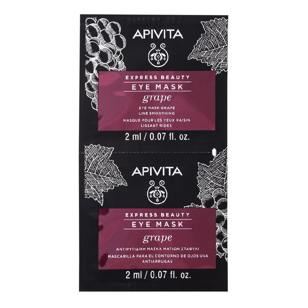 Masca De Ochi Antirid Cu Extract De Struguri, 2*2 Ml, Apivita