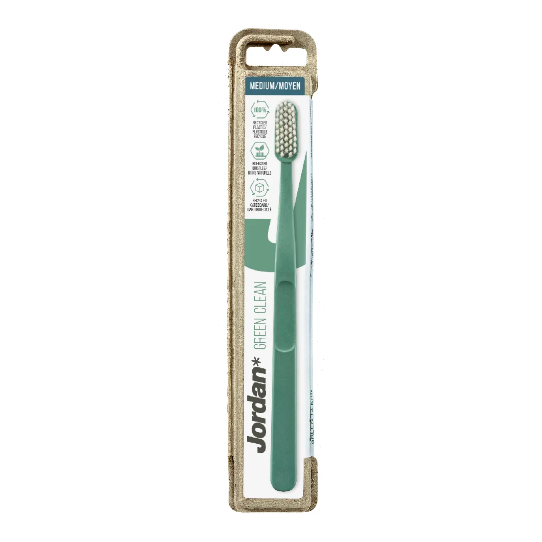 Periuta De Dinti Pentru Adulti Green Clean Medium, Culori Variate, 1 Bucata, Jordan