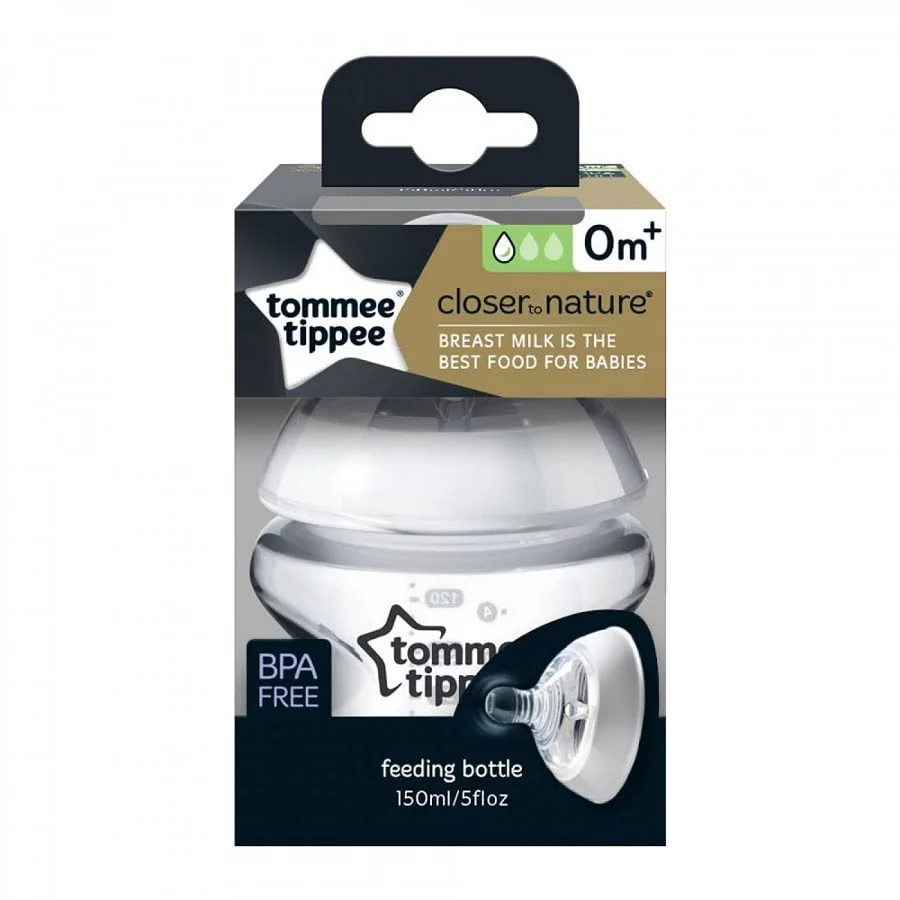 Biberon Cu Autosterilizare Natural Start, +0 Luni, 150 Ml, Tommee Tippee