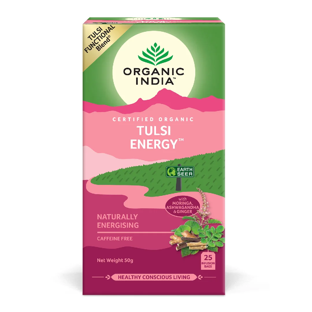 Ceai Tulsi Energy, 25 Plicuri, Organic India