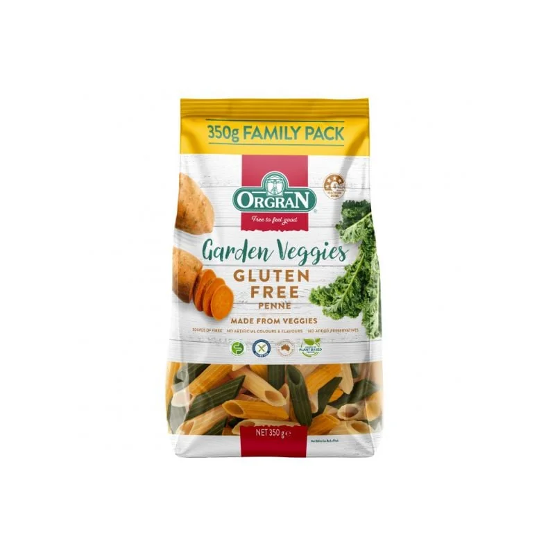 Paste Penne Din Legume Fără Gluten, 350G, ORGRAN