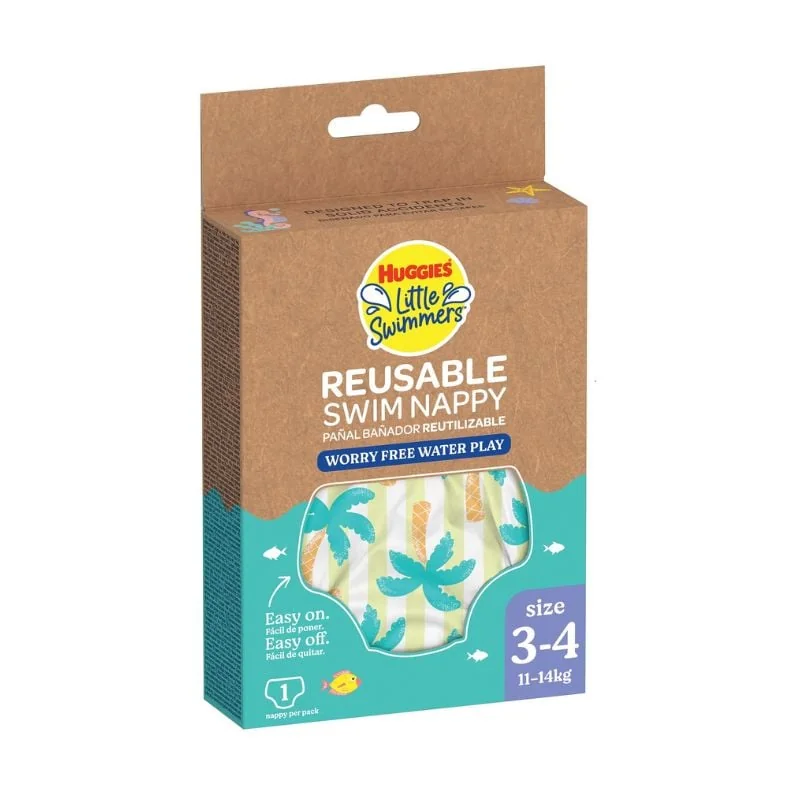 Scutec Chilotel Baie Refolosibil, Tropical, Nr. 3-4, 11-14 Kg, 1 Bucată, Huggies