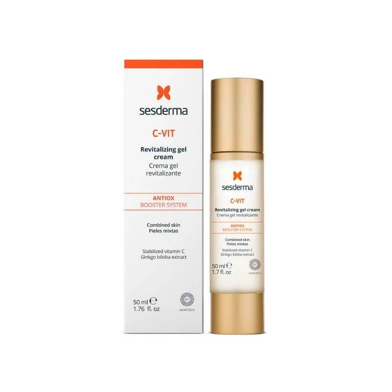 Cremă-Gel Revitalizantă Pentru Ten Mixt, C-Vit 50ml, Sesderma