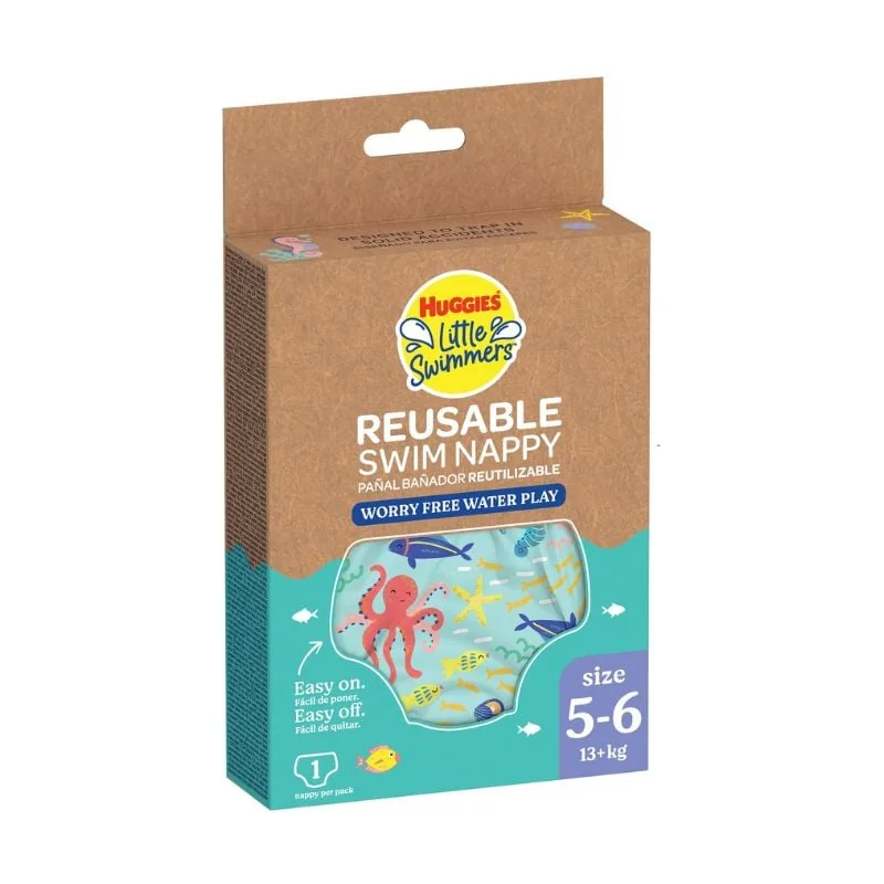 Scutec Chilotel De Baie Refolosibil Undersea, Nr. 5-6, 13+ Kg, 1 Bucată, Huggies