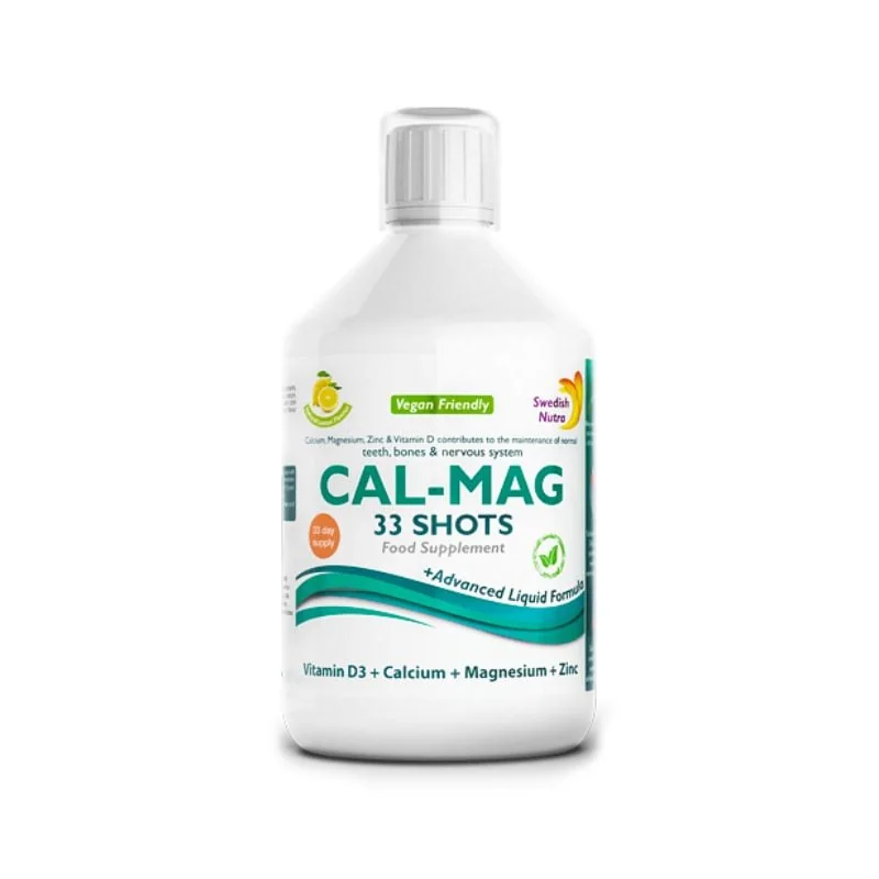 Calciu+Magneziu+Zinc + Vitamina D3 + Vitamina C, 500 Ml, Swedish Nutra