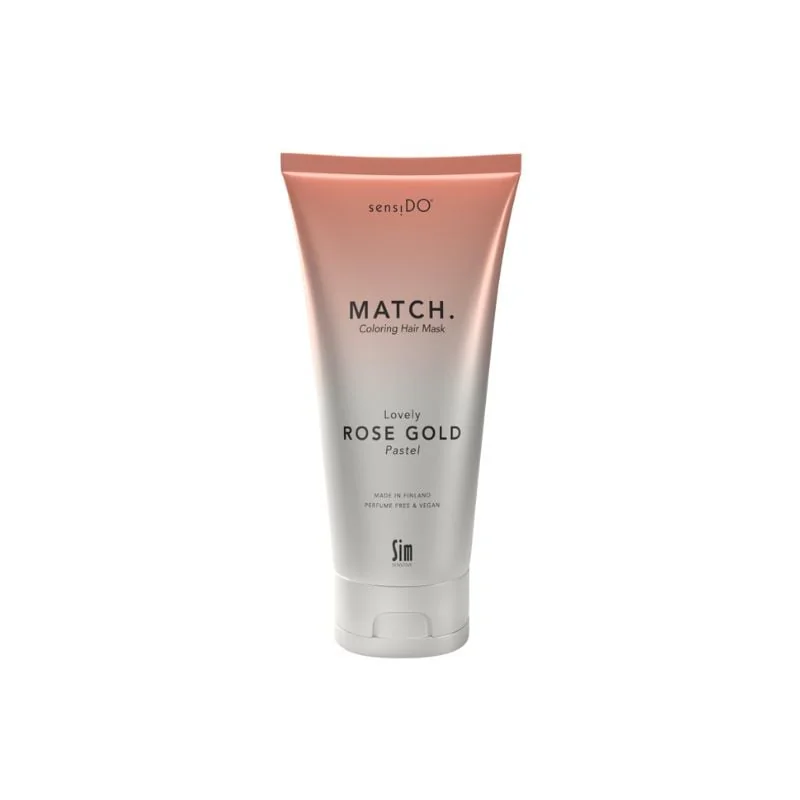 Masca Coloranta Tratament Cu Keraguard Lovely Rose Gold Pastel, 200Ml, SensiDo Match