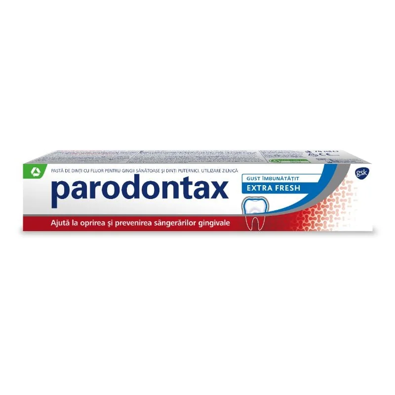 Pasta De Dinti Cu Fluor Extra Fresh Parodontax, 75 Ml, Gsk
