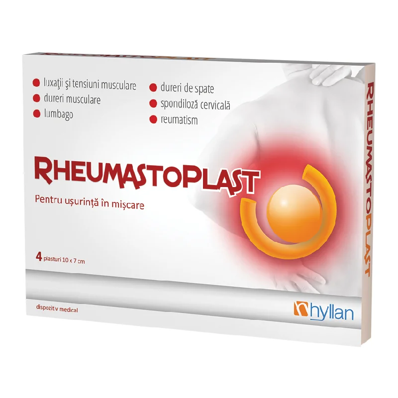 Rheumastoplast Plaster, 10*7 Cm, 4 Plasters, Hyllan