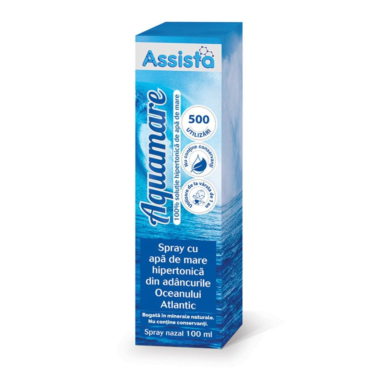 Assista Aquamare Spray Nazal Hipertonic, 100 Ml