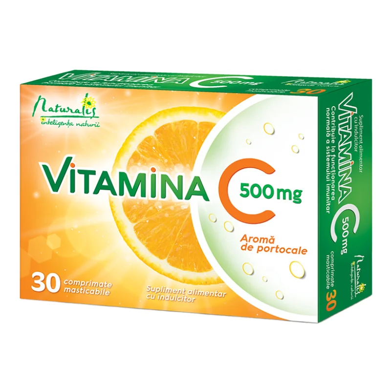 Vitamina C 500 Mg, 30 Comprimate, Naturalis