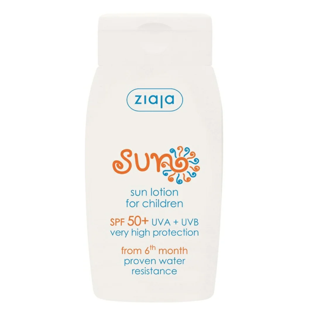 Lotiune Pentru Protectie Solara Copii, Spf50+, 6 Luni+ Sun, 125 Ml, Ziaja