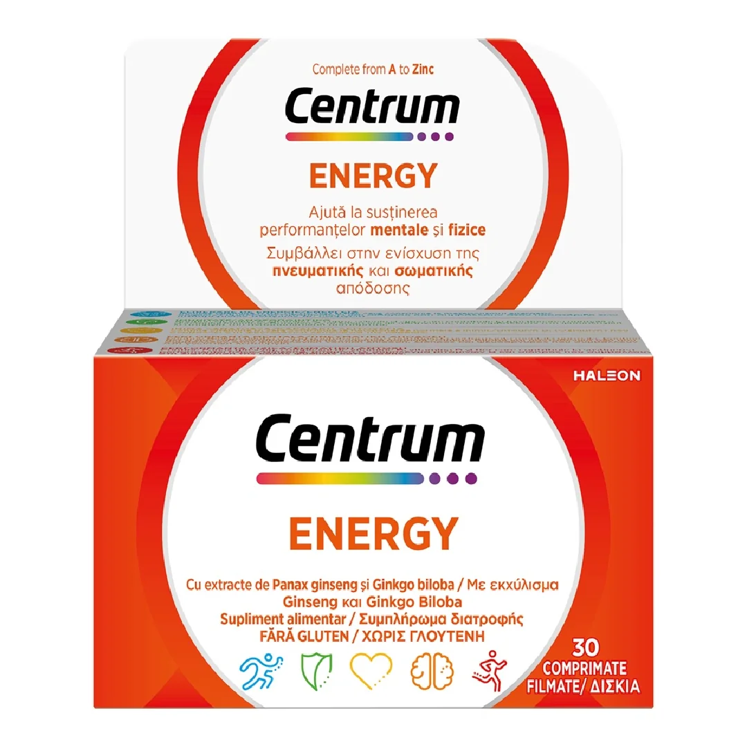 Centrum Energy, 30 Comprimate, Filmate
