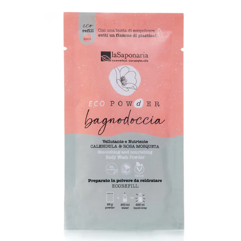 Gel De Dus Pudra CalmĂnt Si Hranitor, 25G, La Saponaria
