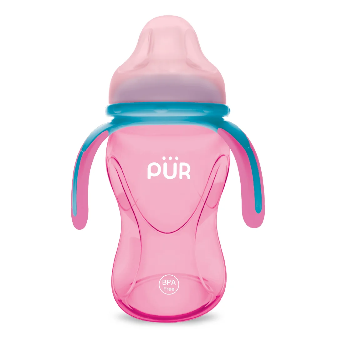 Cana Cu Prindere Multipla, +6Luni, Roz, 250 Ml, Pur