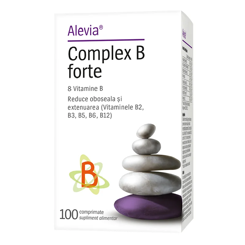 Complex B Forte, 100 Comprimate, Alevia