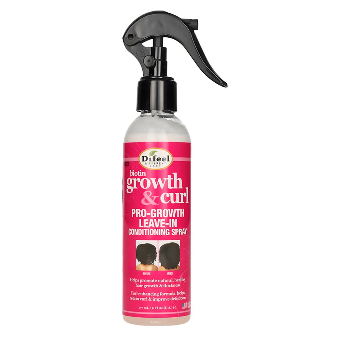 Spray Leave-In Cu Biotina Pentru Par Cret, 177ml, Difeel