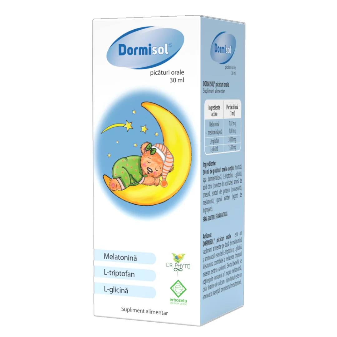 Picături Orale Dormisol, 30ml, Dr. Phyto