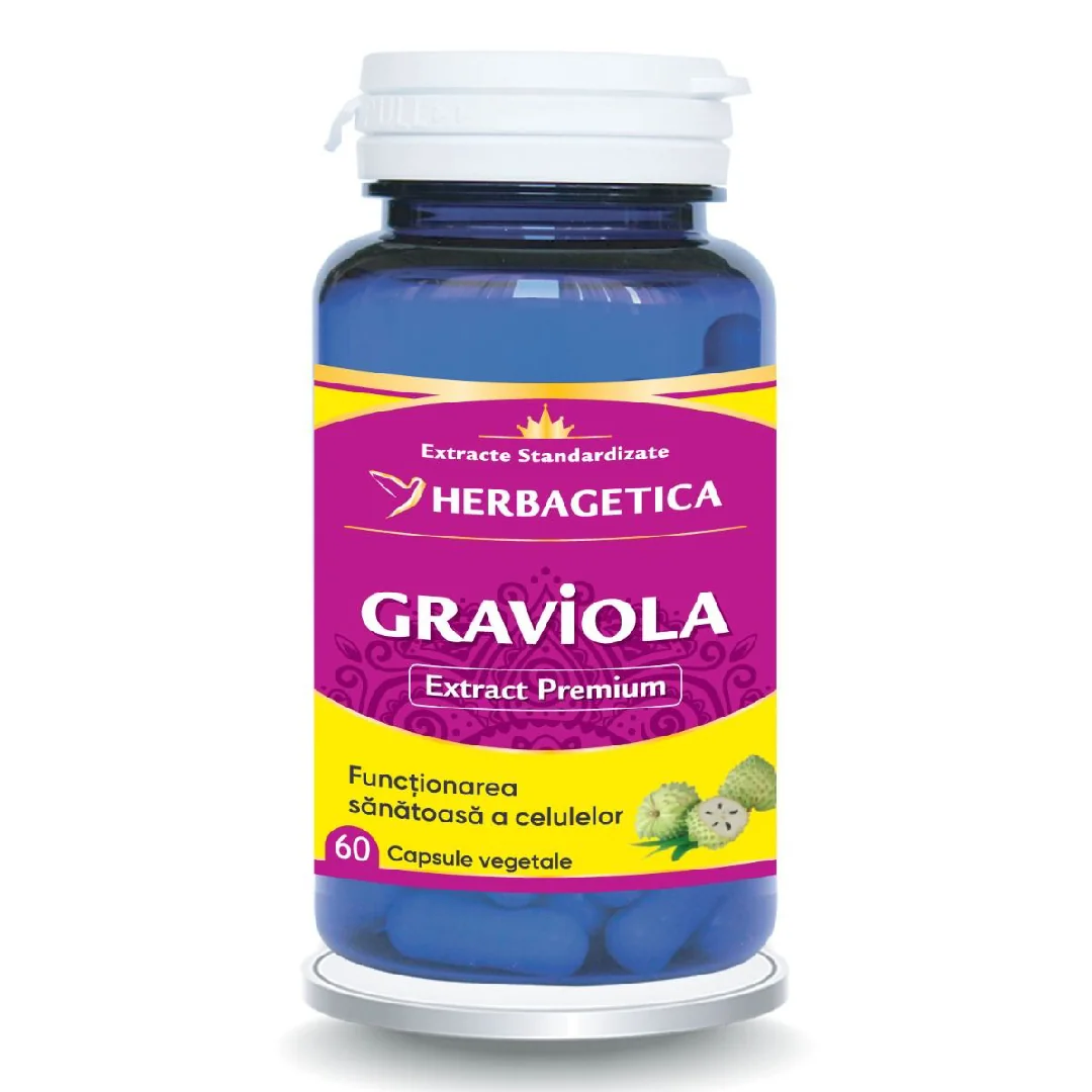 Extract Premium Graviola, 60 Capsule, Herbagetica