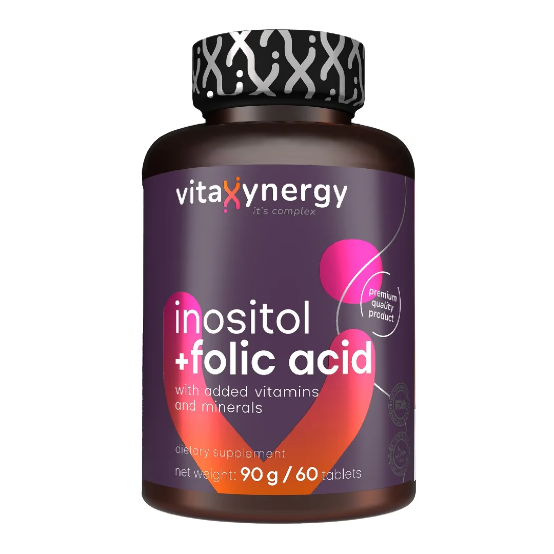 Inositol + Acid Folic, 60 Tablete, Vitaxynergy