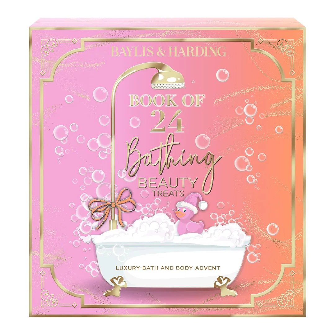 Calendar De Advent, Jojoba, Vanilla & Almond Oil Luxury, 24 Piese, Baylis & Harding