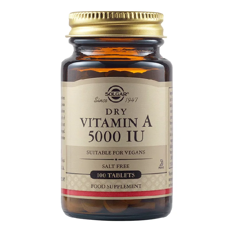 Vitamina A Uscata 5000 UI 100 Tablete Solgar