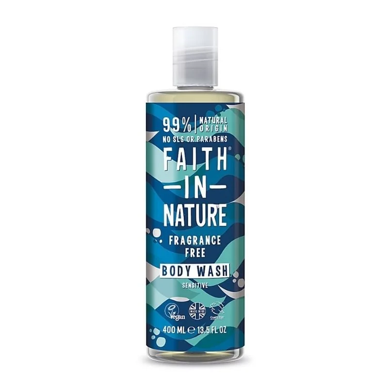Faith In Nature Gel De Dus Natural Fără Parfum Hipoalergenic, 400 Ml