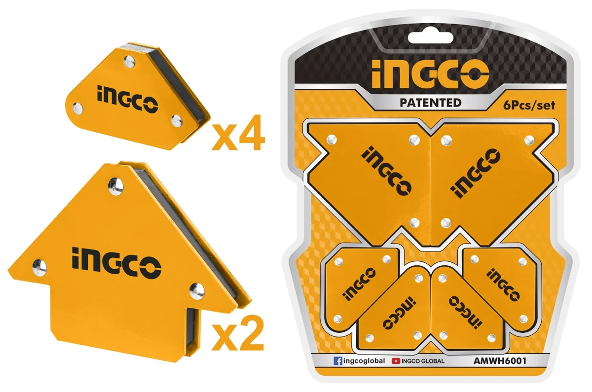 Suport Magnetic Sudura Set 6pcs INGCO AMWH6001
