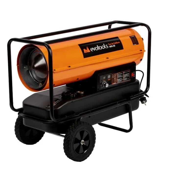 Tun de caldura pe motorina 30kW, rezervor 32L, cu termostat si display digital, Evotools MFA 682829