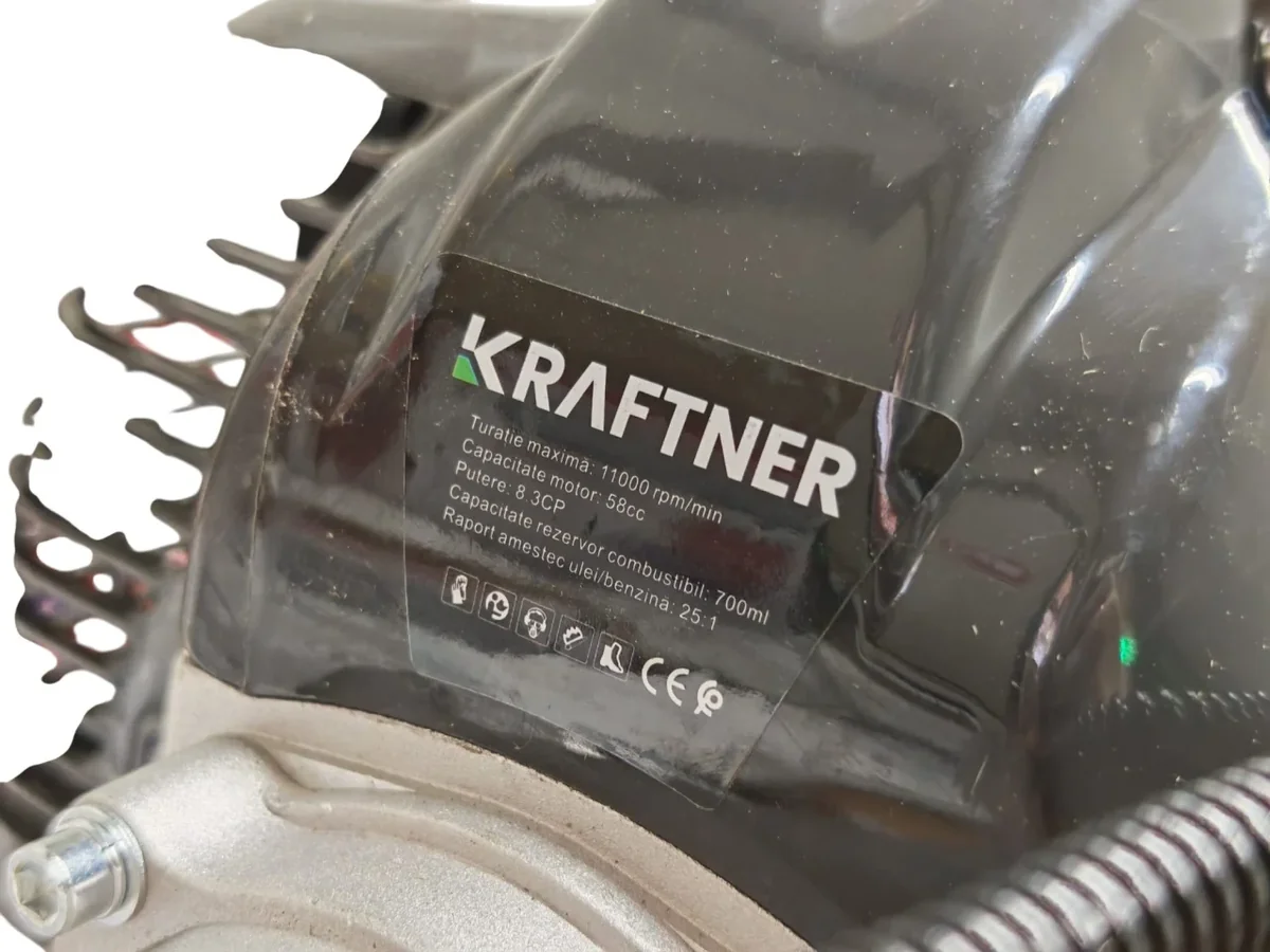 Motocoasa pe benzina 8.3cp, 11.000rpm, 58cc, accesorii incluse, KRAFTNER KF-2408