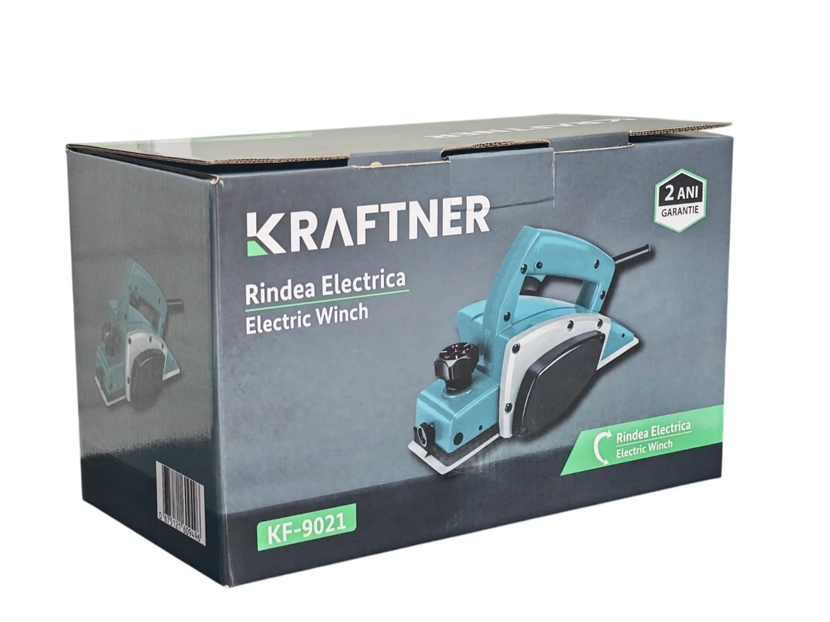 Rindea electrica 900w, 16000rpm, adancime reglabila 1 - 2mm, 82mm latime KRAFTNER KF-9021