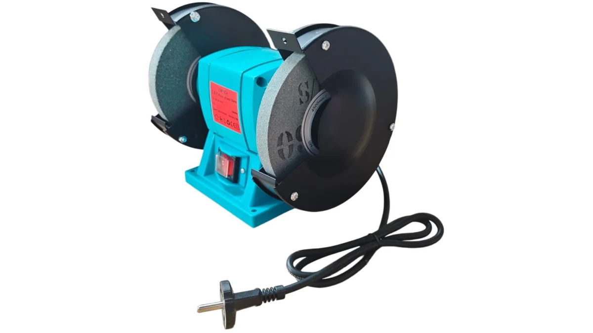 Polizor de banc electric 150mm, 350w, 2950rpm, pietre incluse, protectii duble, 12,7mm, CAMPION PROFESSIONAL CMP1834