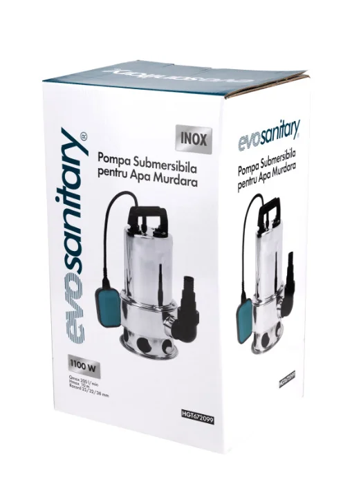 Pompa Submersibilă Apă Murdară Epto 1100 W, Evotools 672099