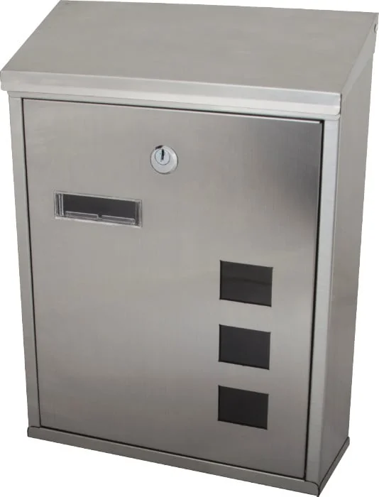 Cutie Poștală Inox Cu Capac 260x335x90 Mm, 2 Chei, Evotools 674760