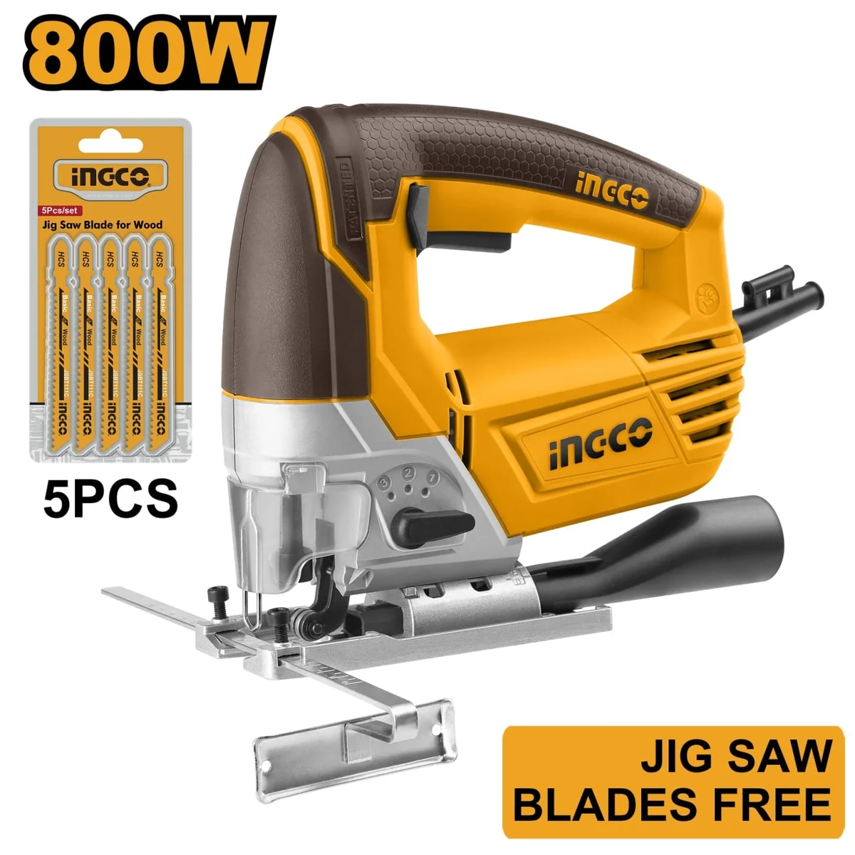 Fierăstrău Pendular 800W Cu Accesorii Ingco JS80028