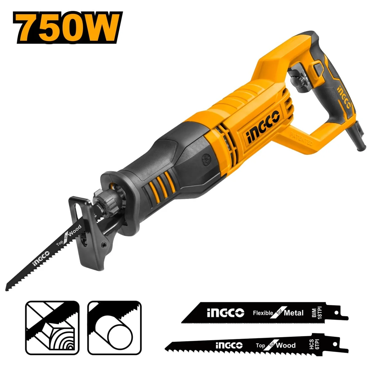 Fierastrau Electric Sabie 750W Ingco RS8008