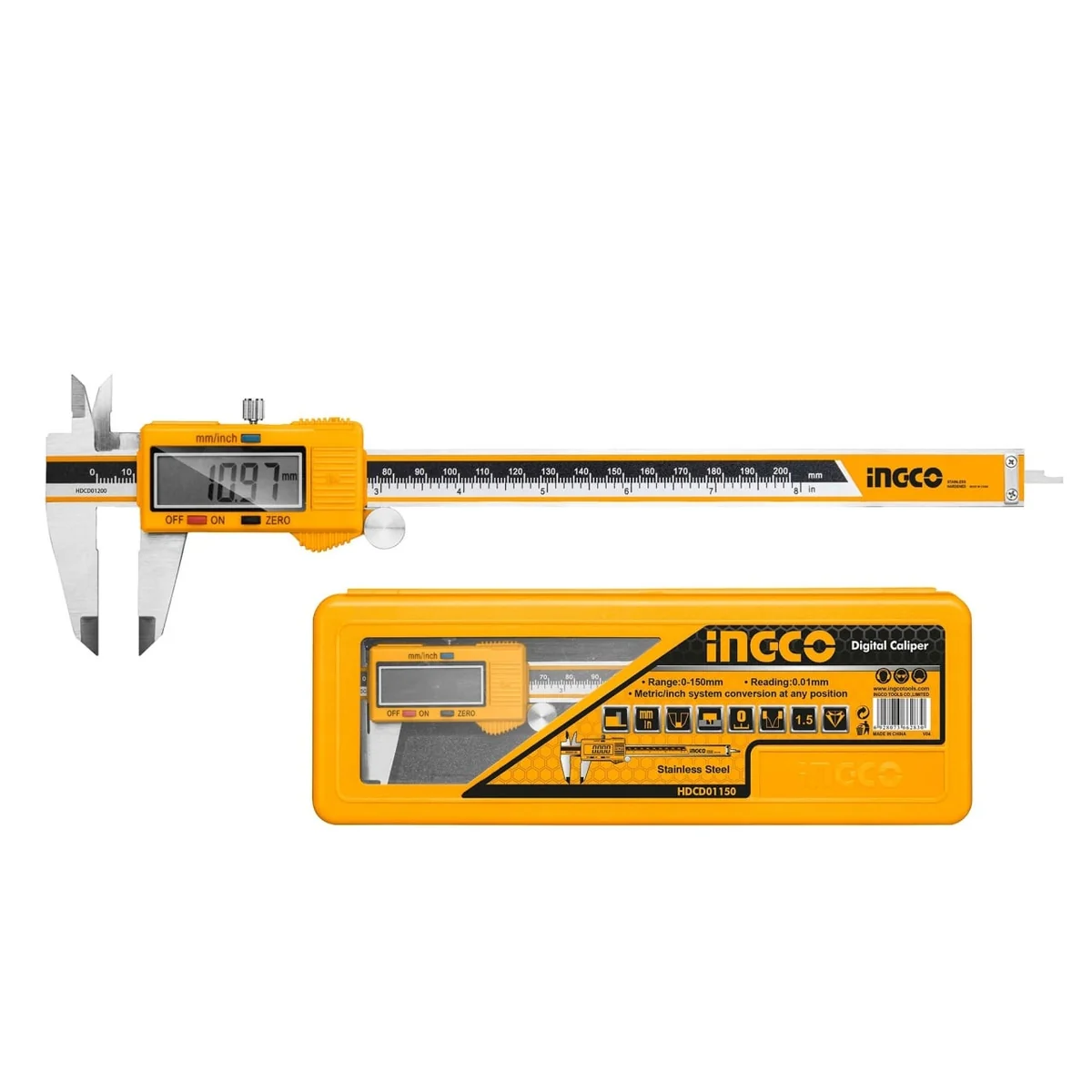 Subler Electronic Digital Profesional 0-150 Mm Ingco HDCD01200