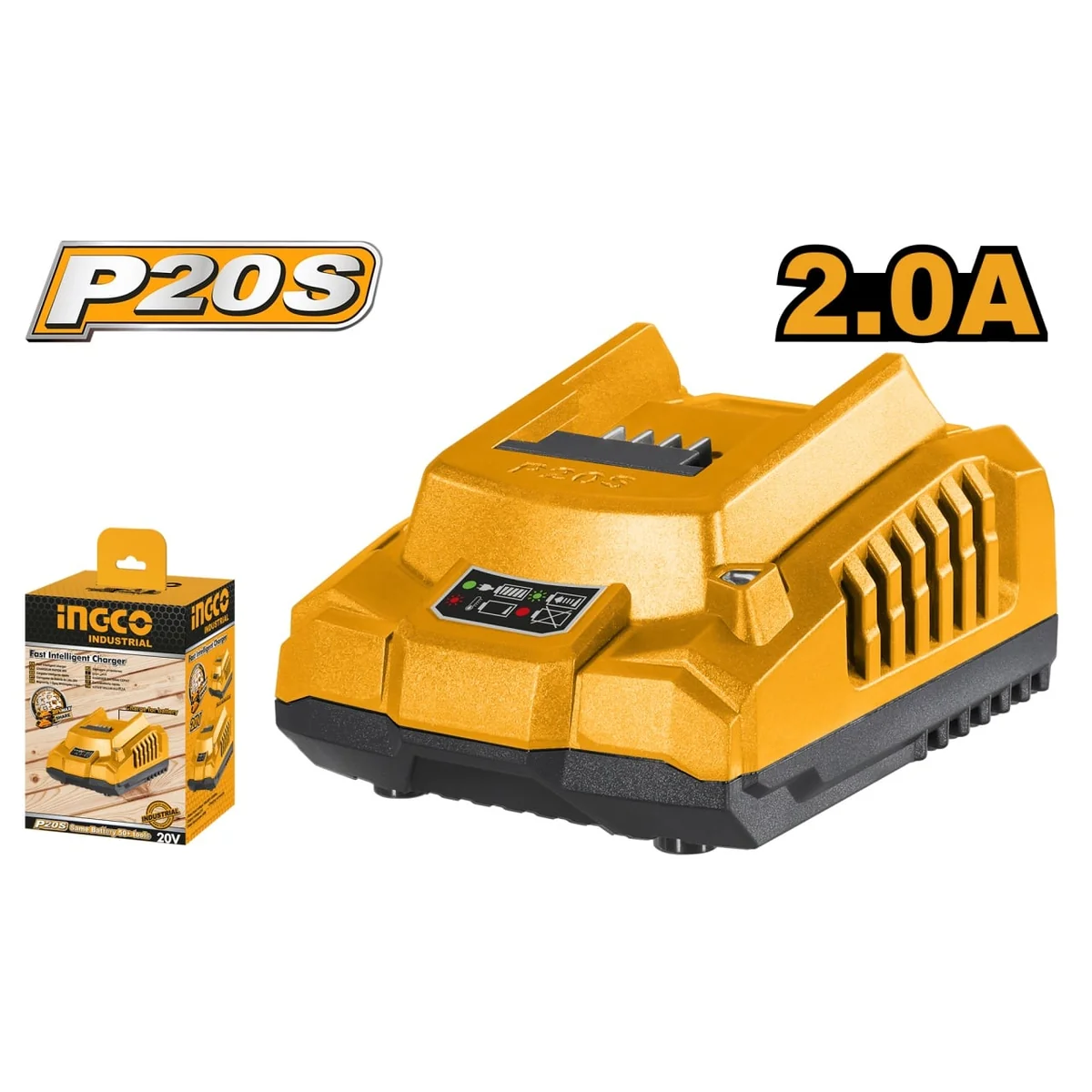 Incarcator Rapid 20V Acumulator P20S Ingco FCLI2001E