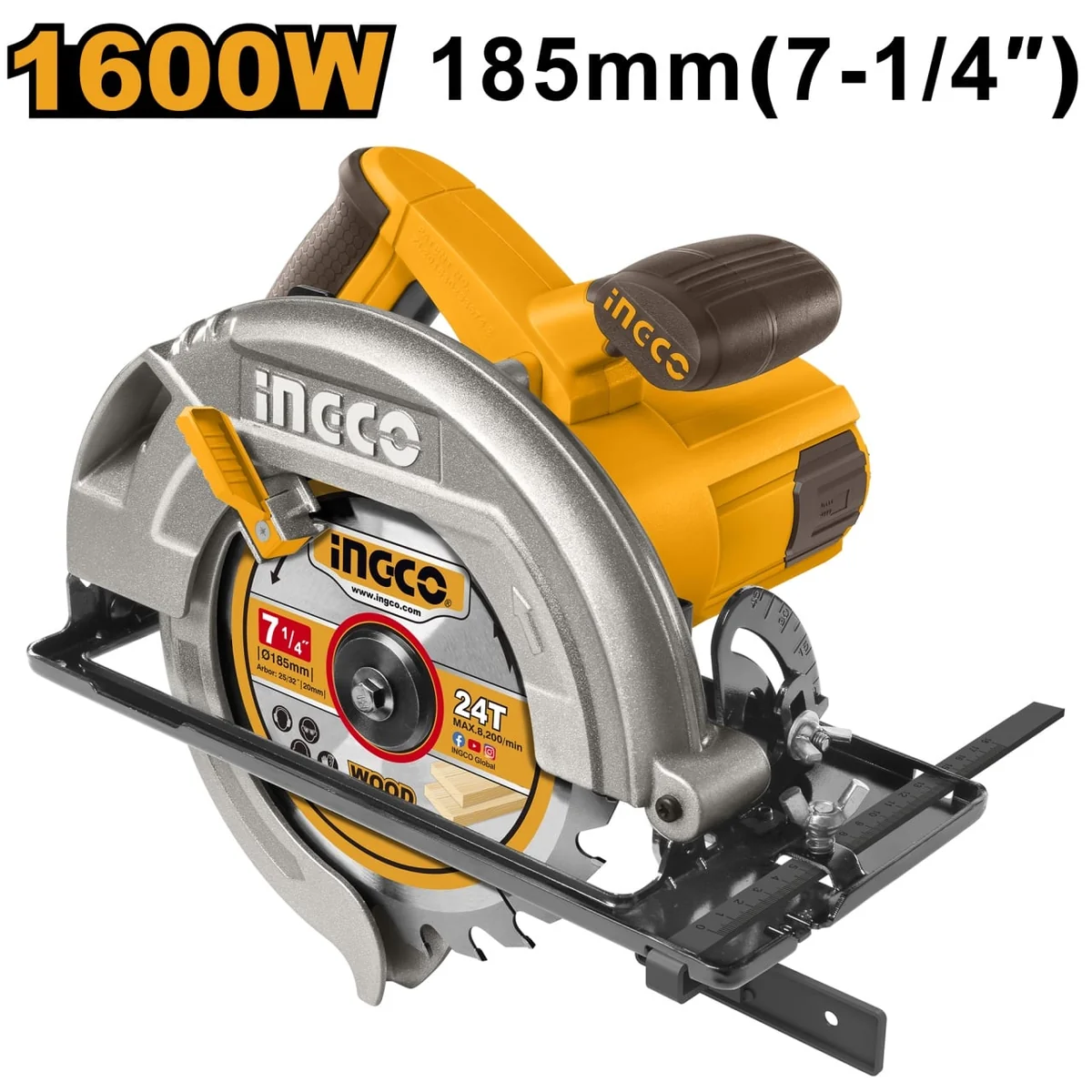 Fierastrau Circular 1600W 185mm 5000 Rpm Ingco CS18568