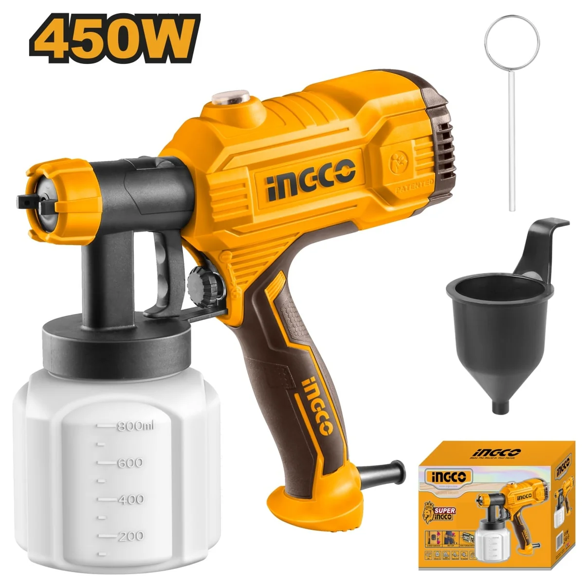 Pistol Electric Vopsit 450W 800ml Ingco SPG3508