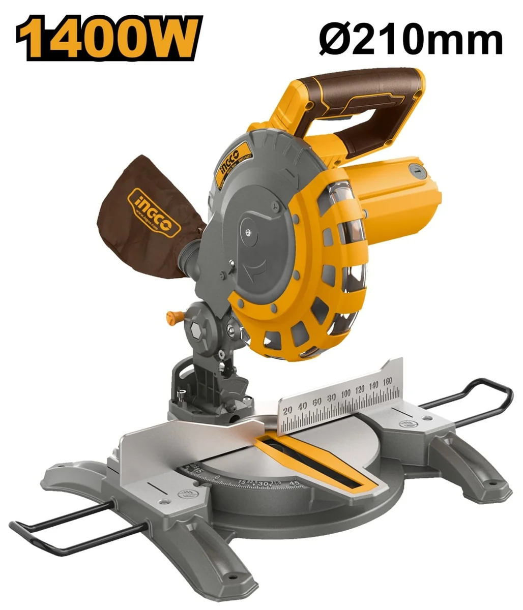 Fierăstrău Circular Staționar 1400W Cu Suport De Masă 210mm, INGCO BMS14007