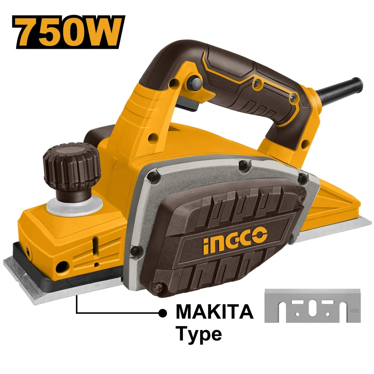 Rindea Electrica 750W, 17000Rpm, 83x2mm SuperSelect Ingco PL7508