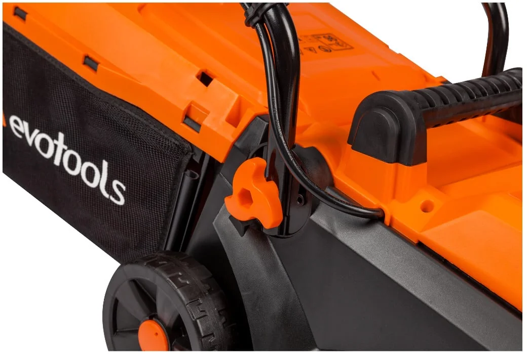 Mașină De Tuns Iarbă 1200 W Lm-1200 Epto 32 Cm Lățime Lucru, 3 Trepte Tăiere, 28 L Sac Colector