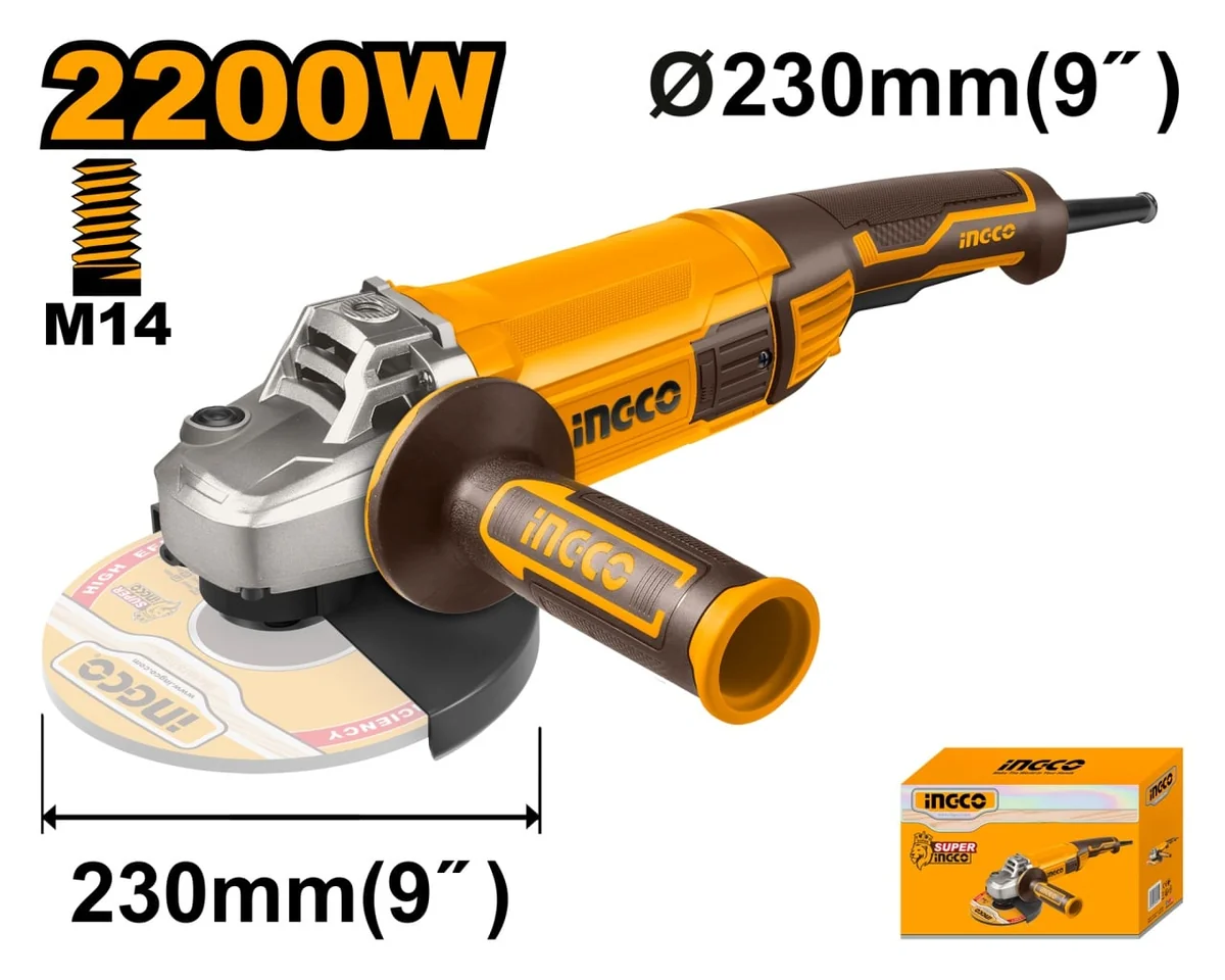 Flex Polizor Unghiular 2200W 230mm 6600rpm Ingco AG220018