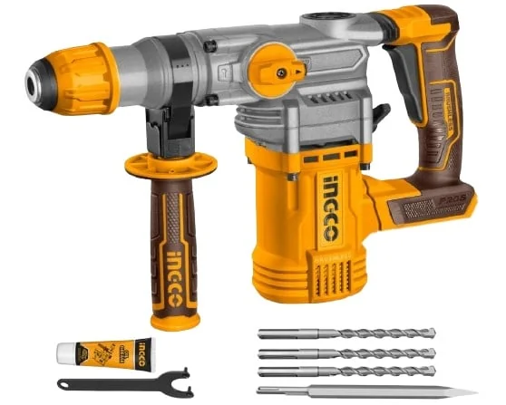 Ciocan Rotopercutor 4.5J, 930 Rpm, 4400 Bpm, 20V Brushless Fără Acumulator Ingco CRHLI20288